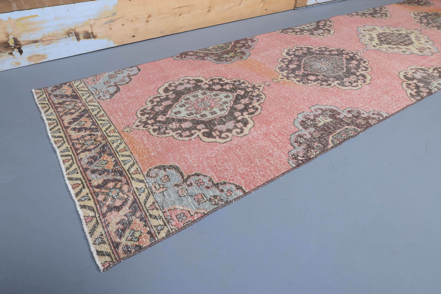 Shabby Decor Oushak Runner Rug