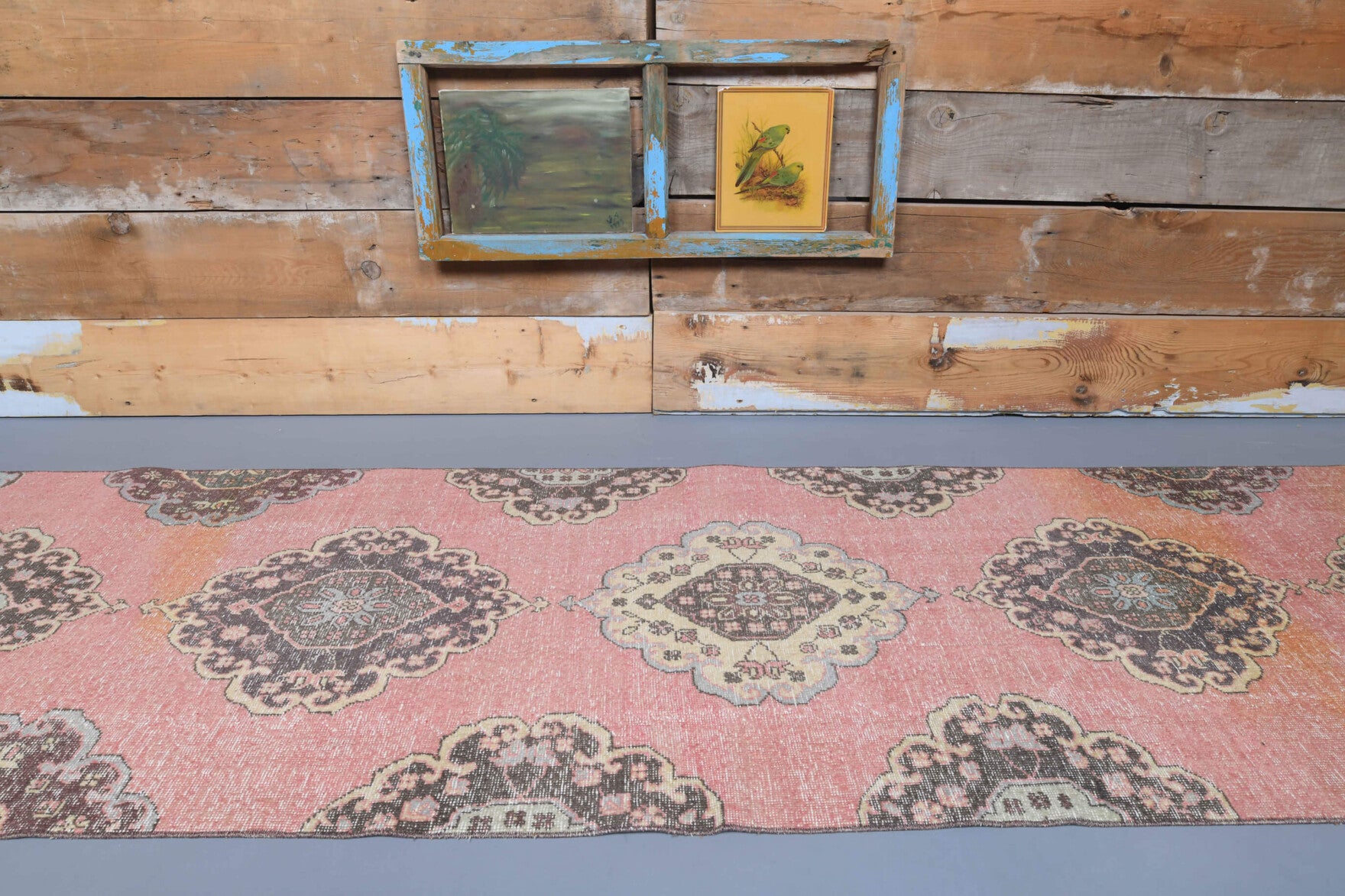 Shabby Decor Oushak Runner Rug