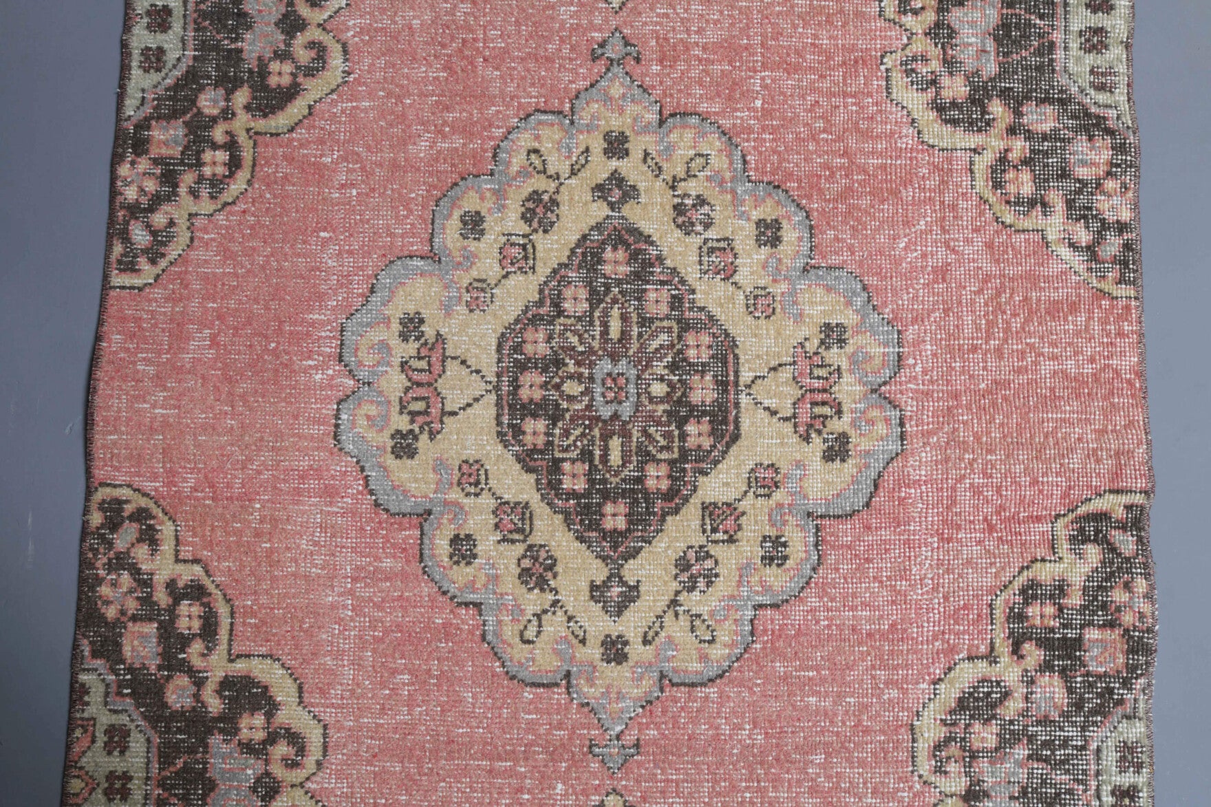 Shabby Decor Oushak Runner Rug