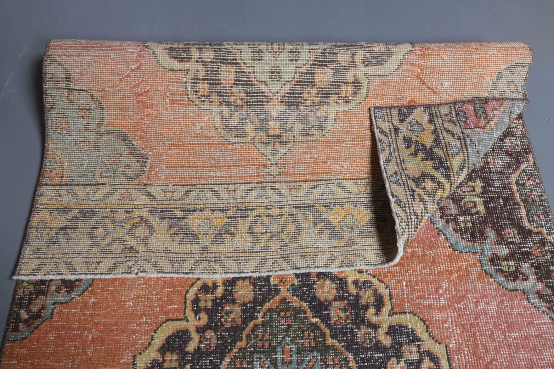 Shabby Decor Oushak Runner Rug