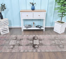 Purple Faded Vintage Runner Rug