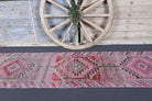 3x13 Wool Vintage Anatolian Runner Rug
