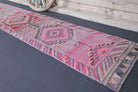 3x13 Wool Vintage Anatolian Runner Rug