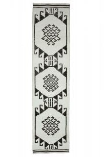 3x13 Wool Vintage Oushak Runner Rug