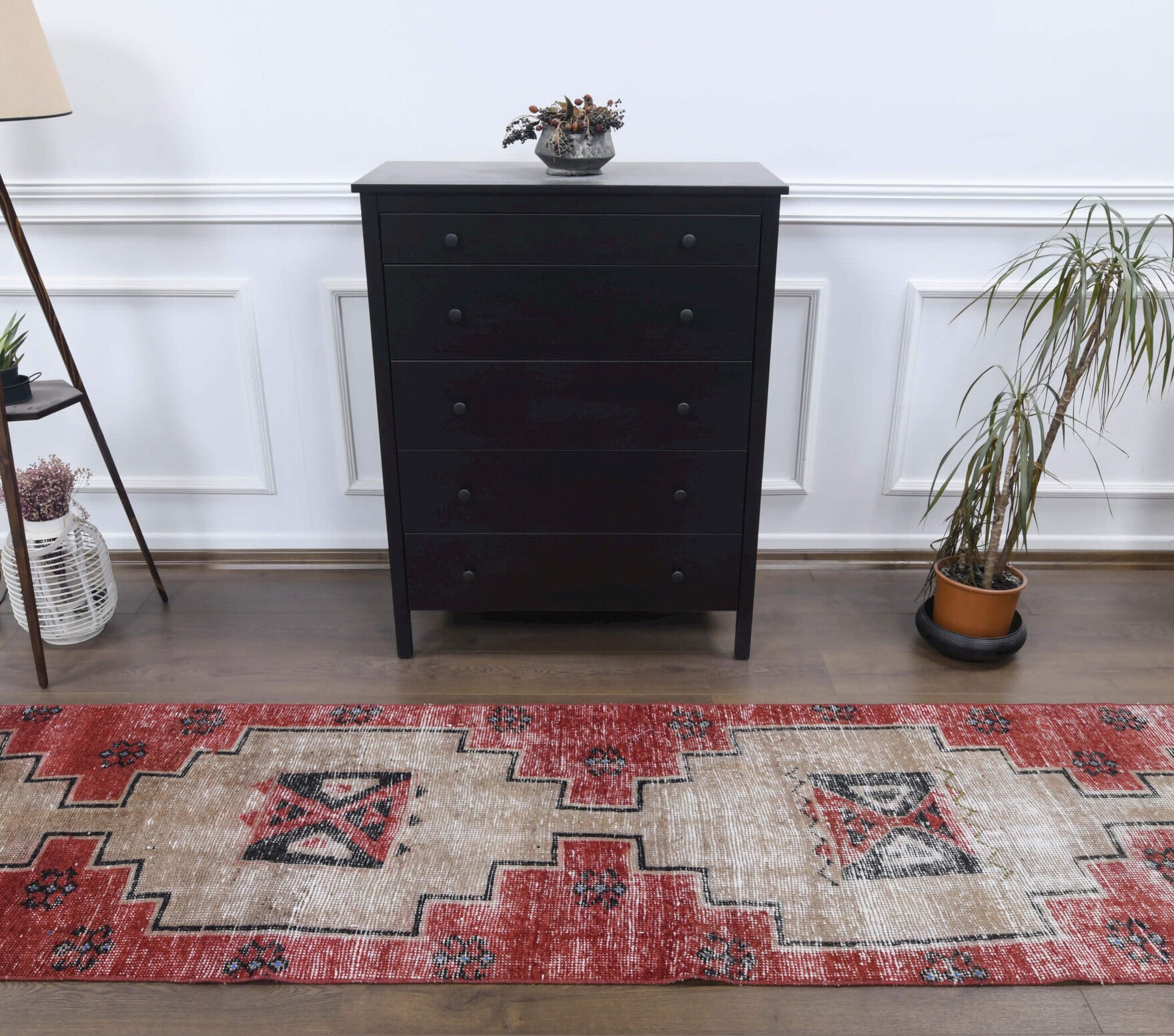 Vintage Pink Runner Rug