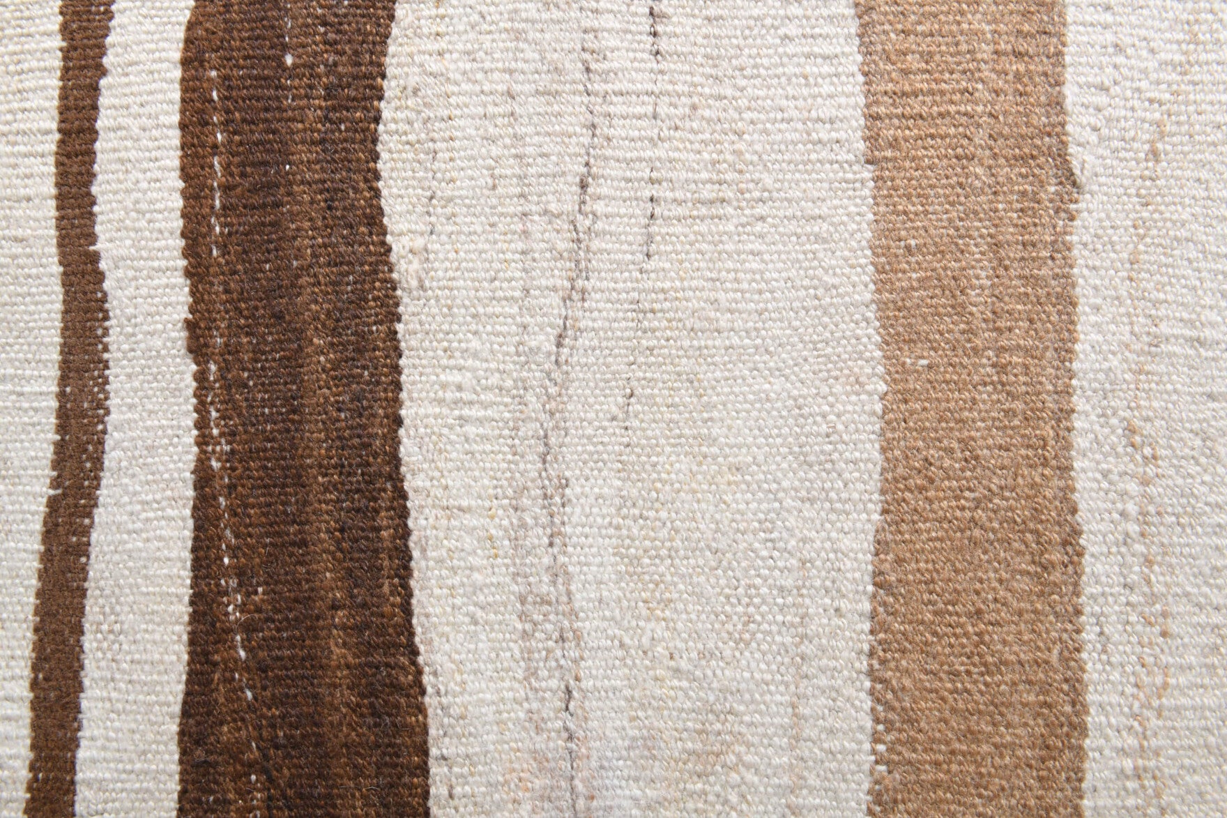 Authentic Anatolian vintage kilim runner rug (1960s) with striped design – one-of-a-kind at Fame Rugs