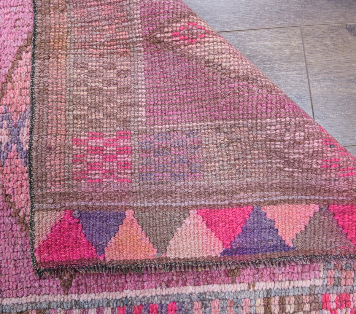 Vintage Long Herki Anatolian Runner Rug