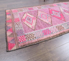 Vintage Long Herki Anatolian Runner Rug