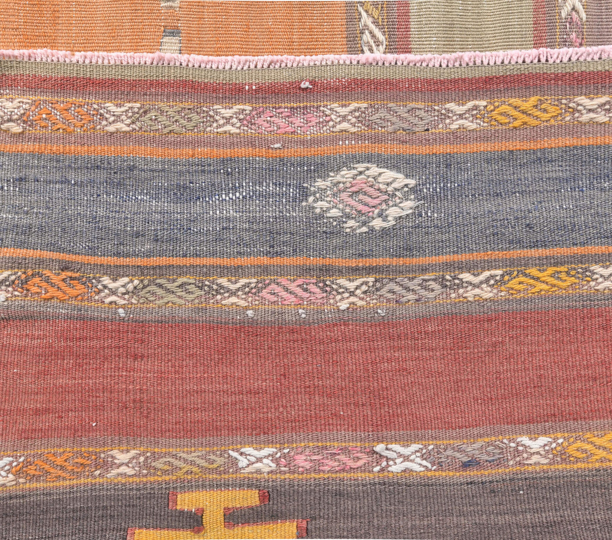 103x138 cm vintage Turkish kilim rug – Gulsah, flatweave, wool
