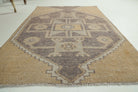 Vintage Yellow Small Oushak Rug