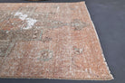 Vintage Orange Oushak Small Rug