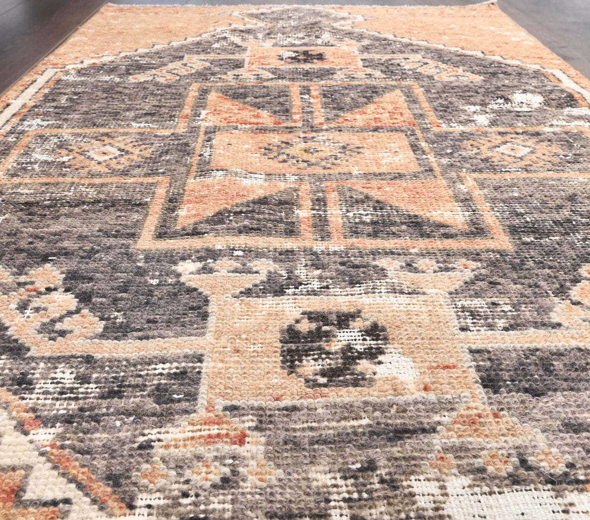 Vintage Oushak Orange Small Rug