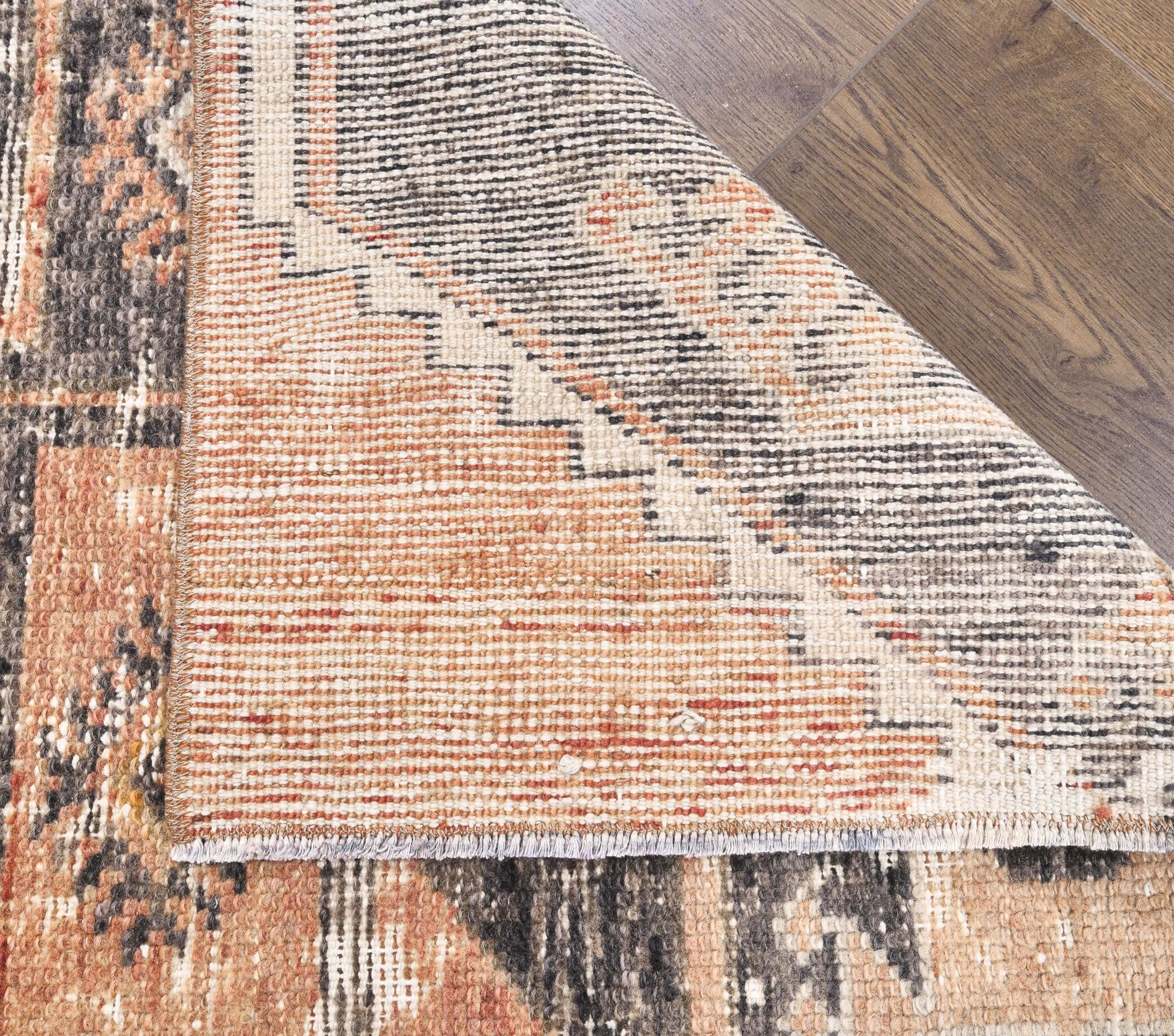 Vintage Oushak Orange Small Rug