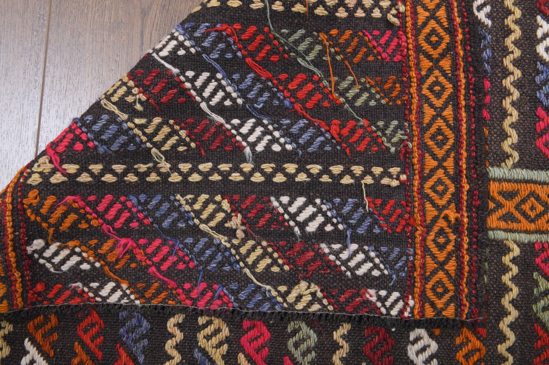 85x130 cm vintage Anatolian kilim rug – Pelagopelia, flatweave, wool
