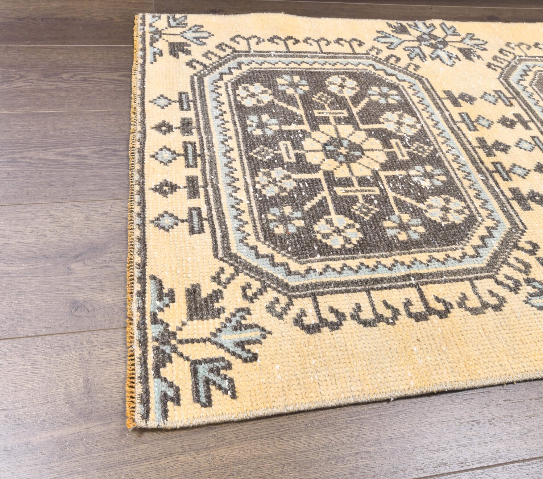 Vintage Orange Small Oushak Rug