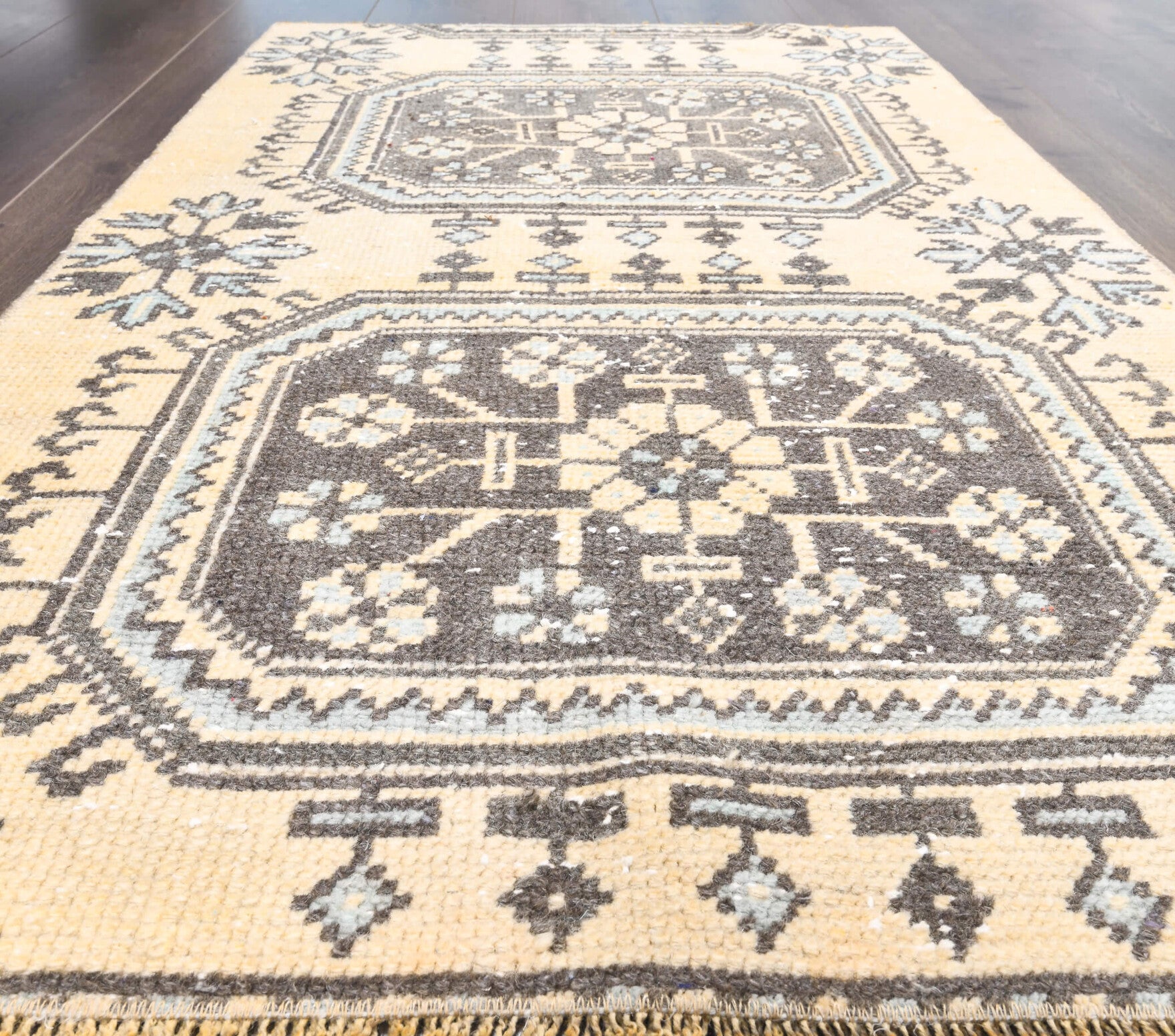 Vintage Orange Small Oushak Rug
