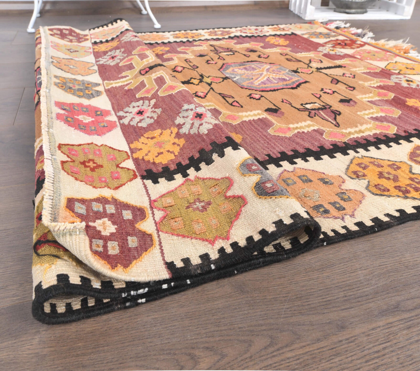 3x5 Vintage Handmade Kilim Small Rug