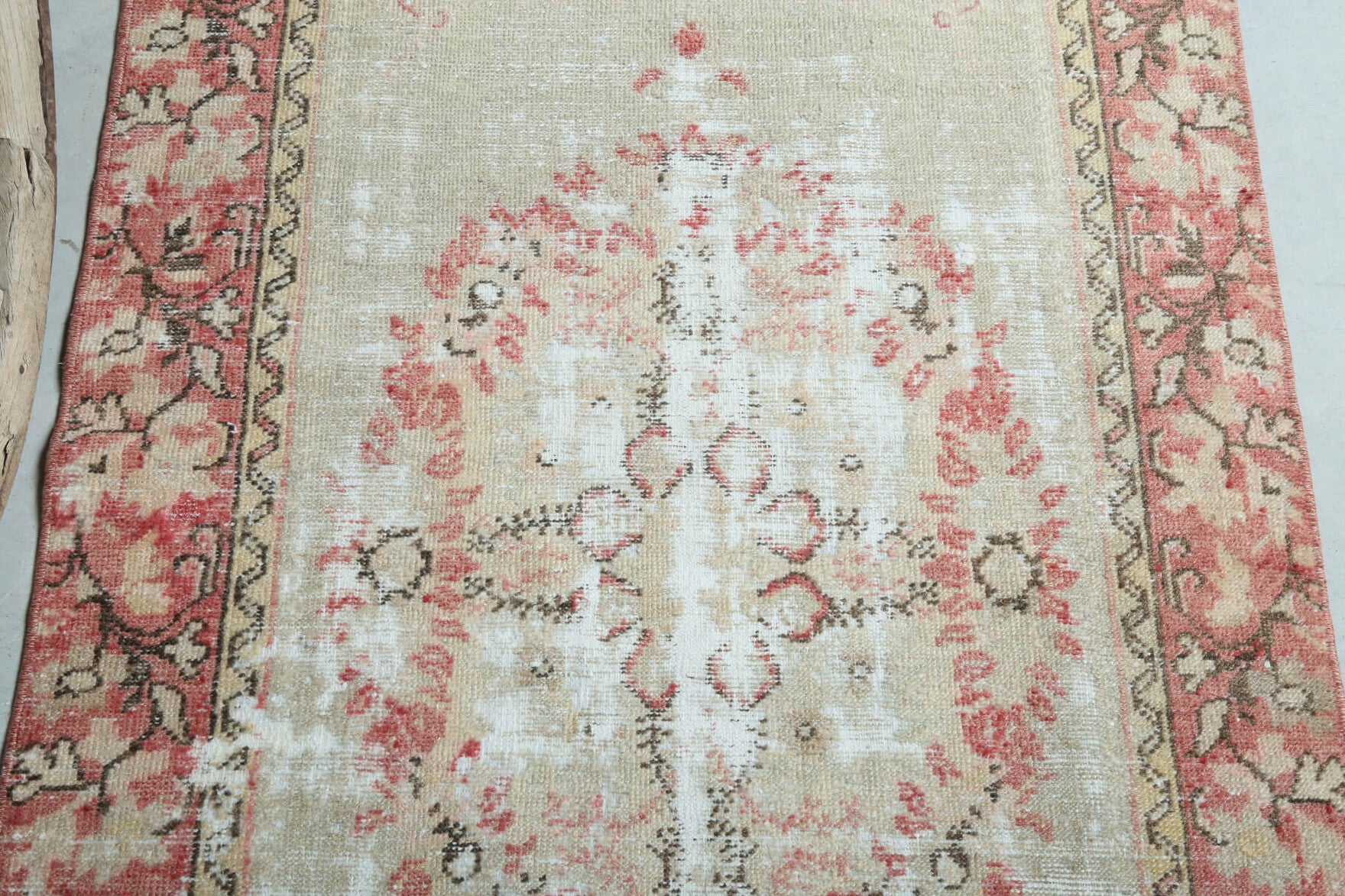 3x5 Vintage Handmade Small Brown Hereke Area Rug