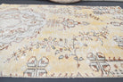 Vintage Oushak Yellow Small Rug