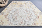Vintage Oushak Yellow Small Rug