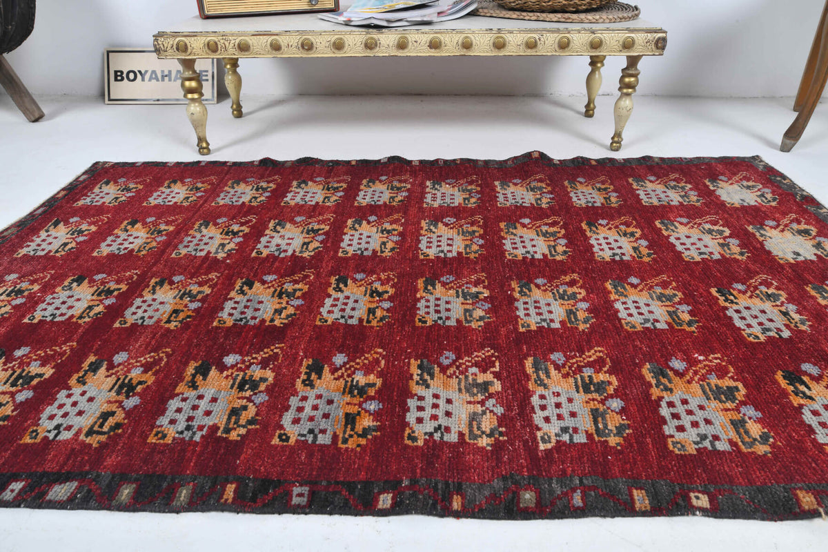 Ikat Design Vintage Anatolian Small Rug
