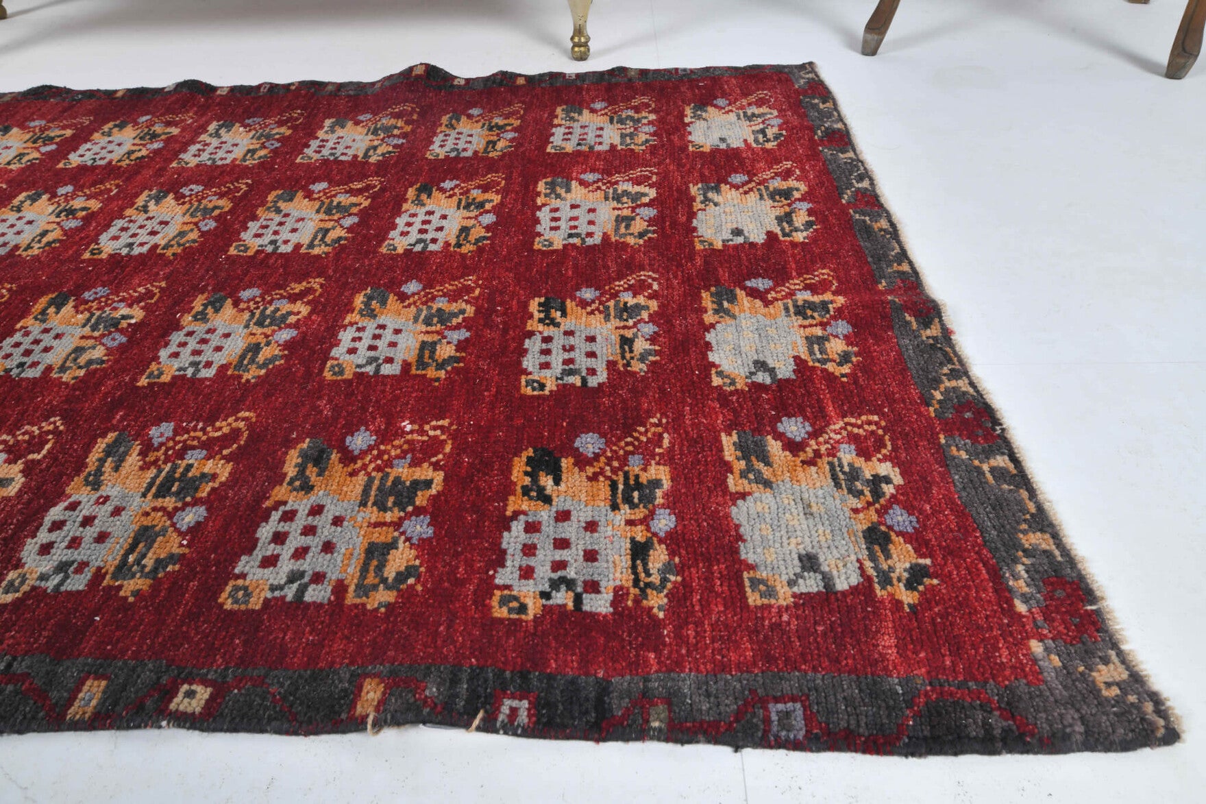 Ikat Design Vintage Anatolian Small Rug