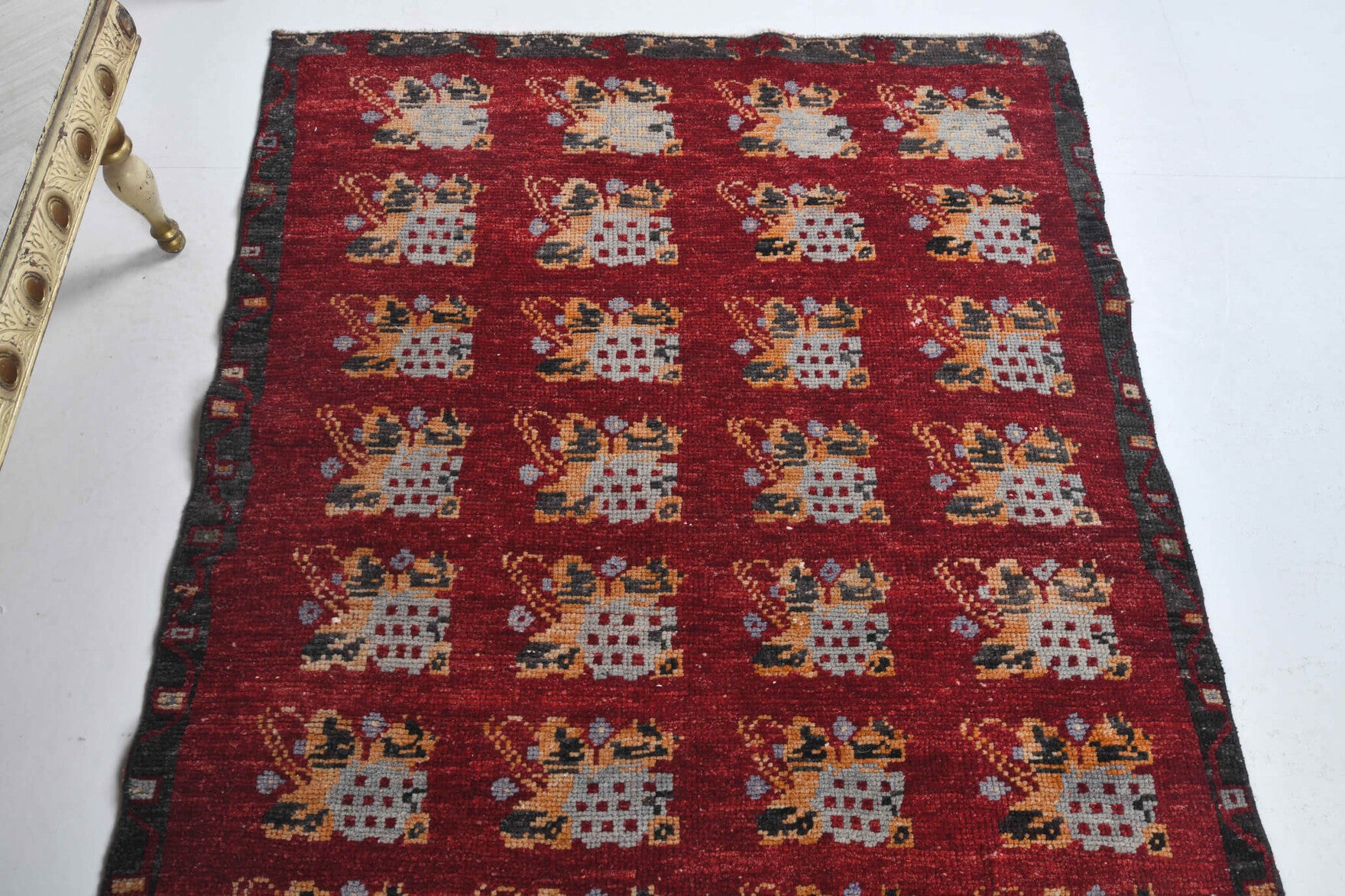 Ikat Design Vintage Anatolian Small Rug