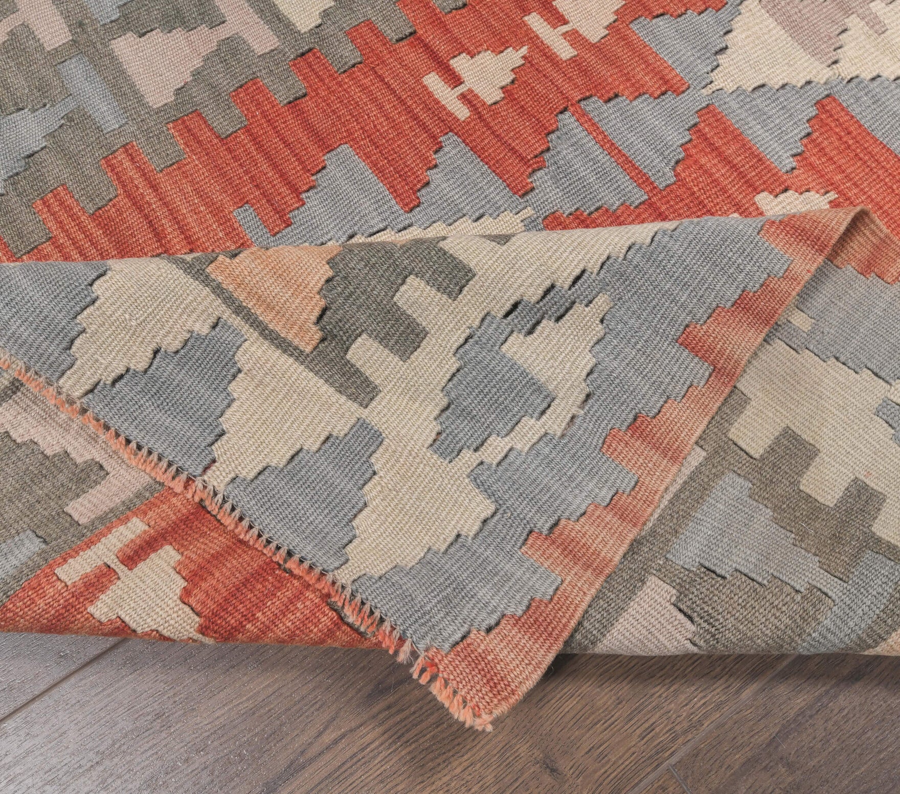 One-of-a-kind 1960s Anatolian vintage kilim rug in wool, 3'3" x 5'1"