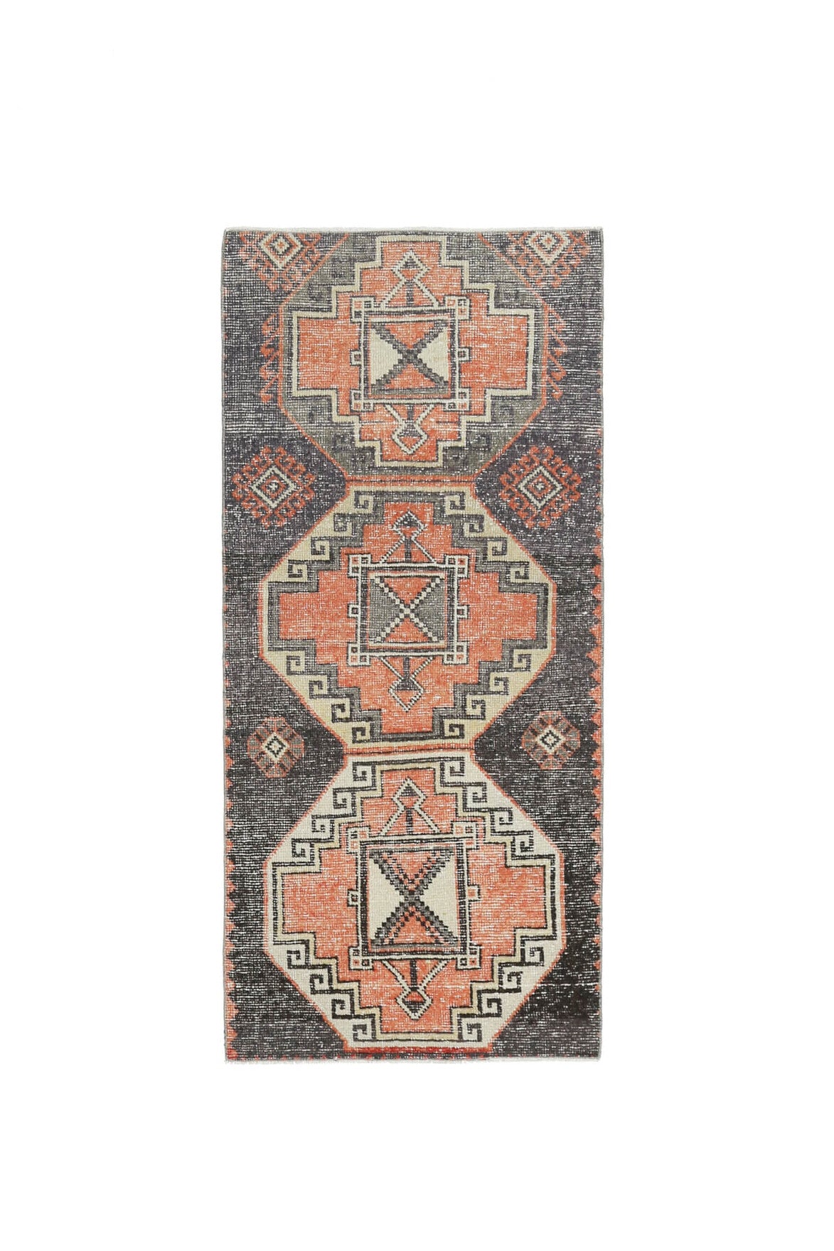 3x6 Handmade Vintage Anatolian Accent Rug