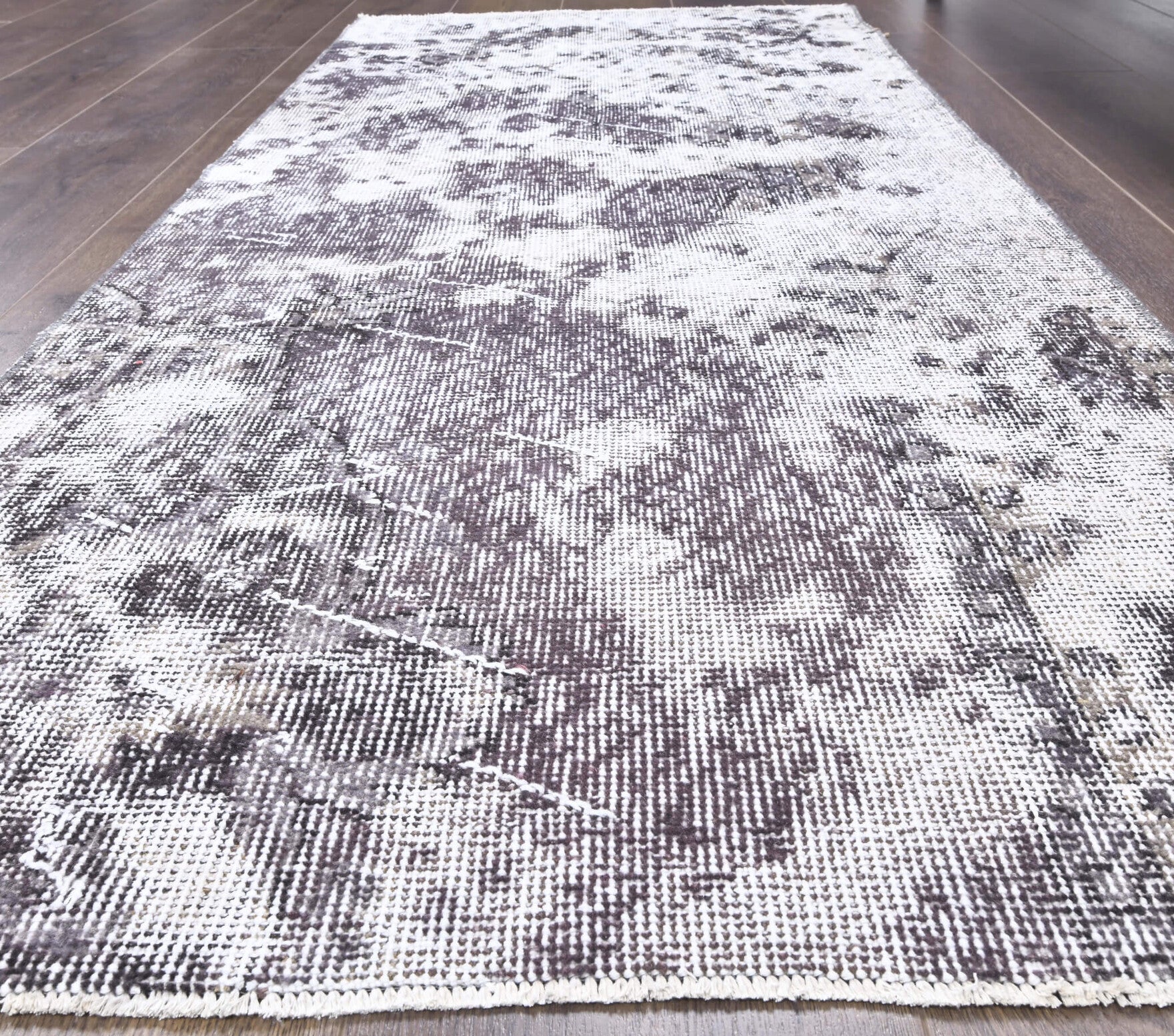 Vintage Distressed Anatolian Small Rug