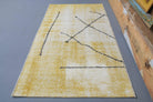 Tuncpare runner: 1970s handmade Anatolian runner with solid motifs and cotton backing