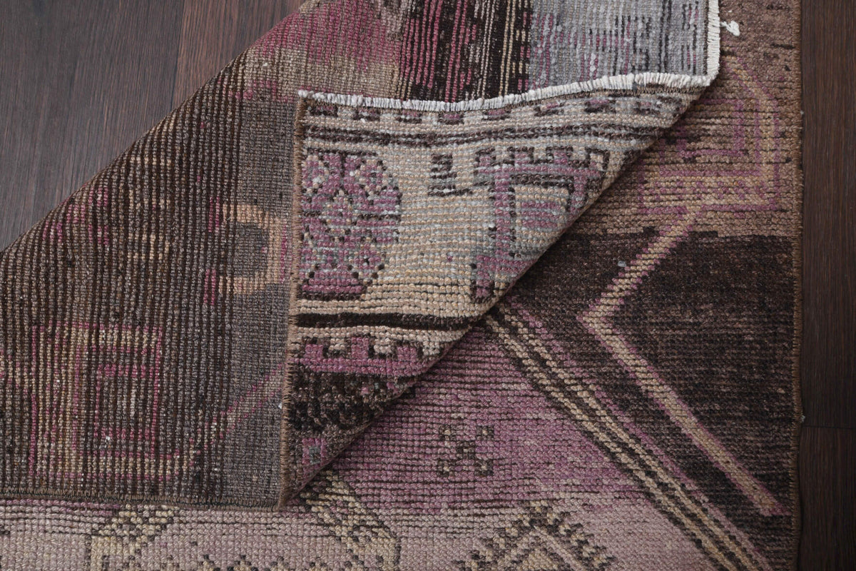 80x189 cm vintage Anatolian runner rug – Yesimnihal, low pile, wool