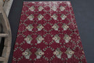 Vintage Kilim Red Runner Rug