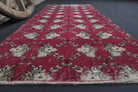 Vintage Kilim Red Runner Rug