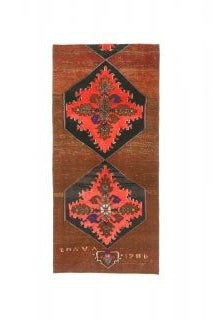 3x6 Wool Vintage Runner Rug