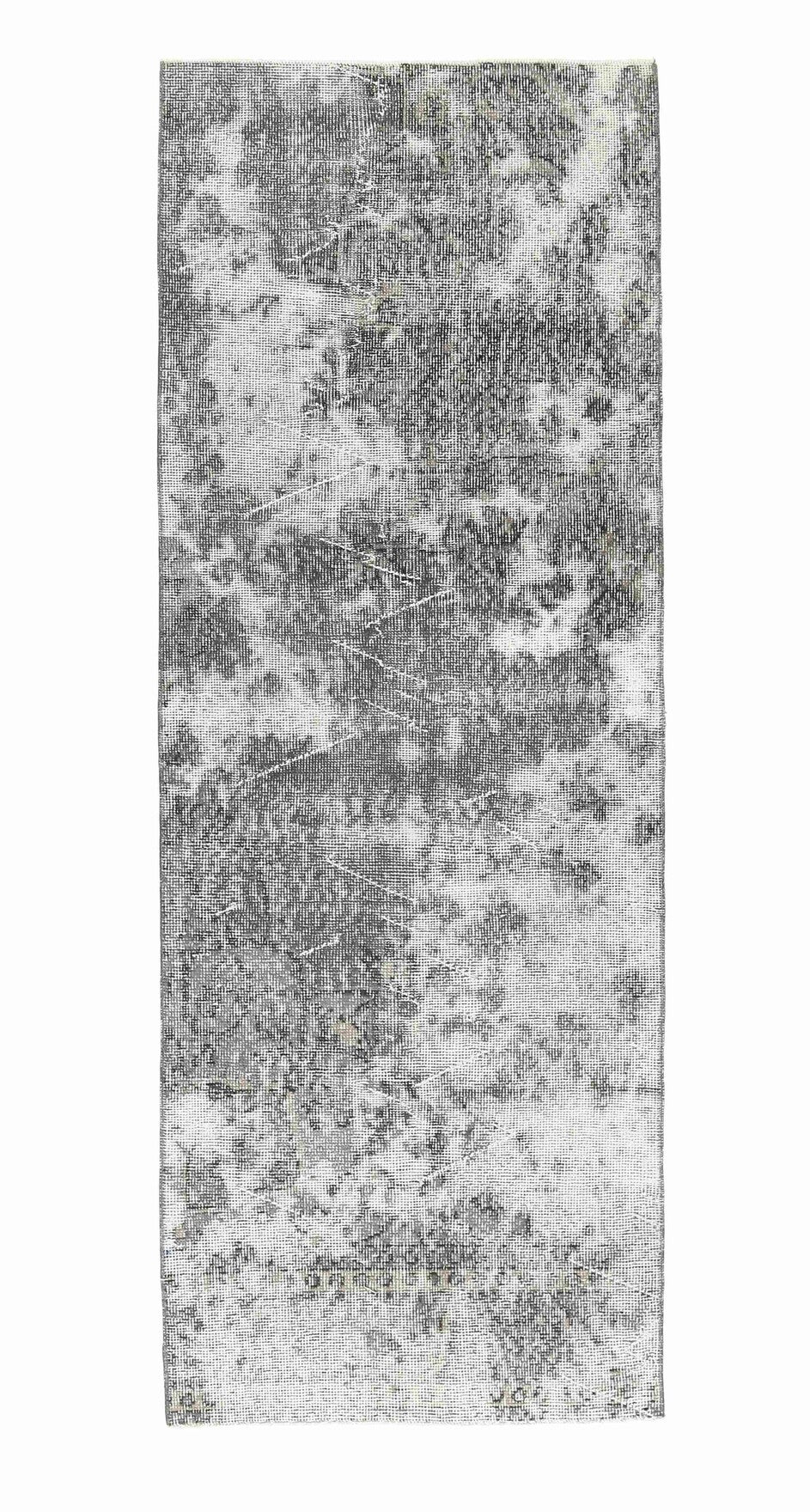 Vintage Gray Anatolian Runner Rug