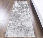 Vintage Gray Anatolian Runner Rug