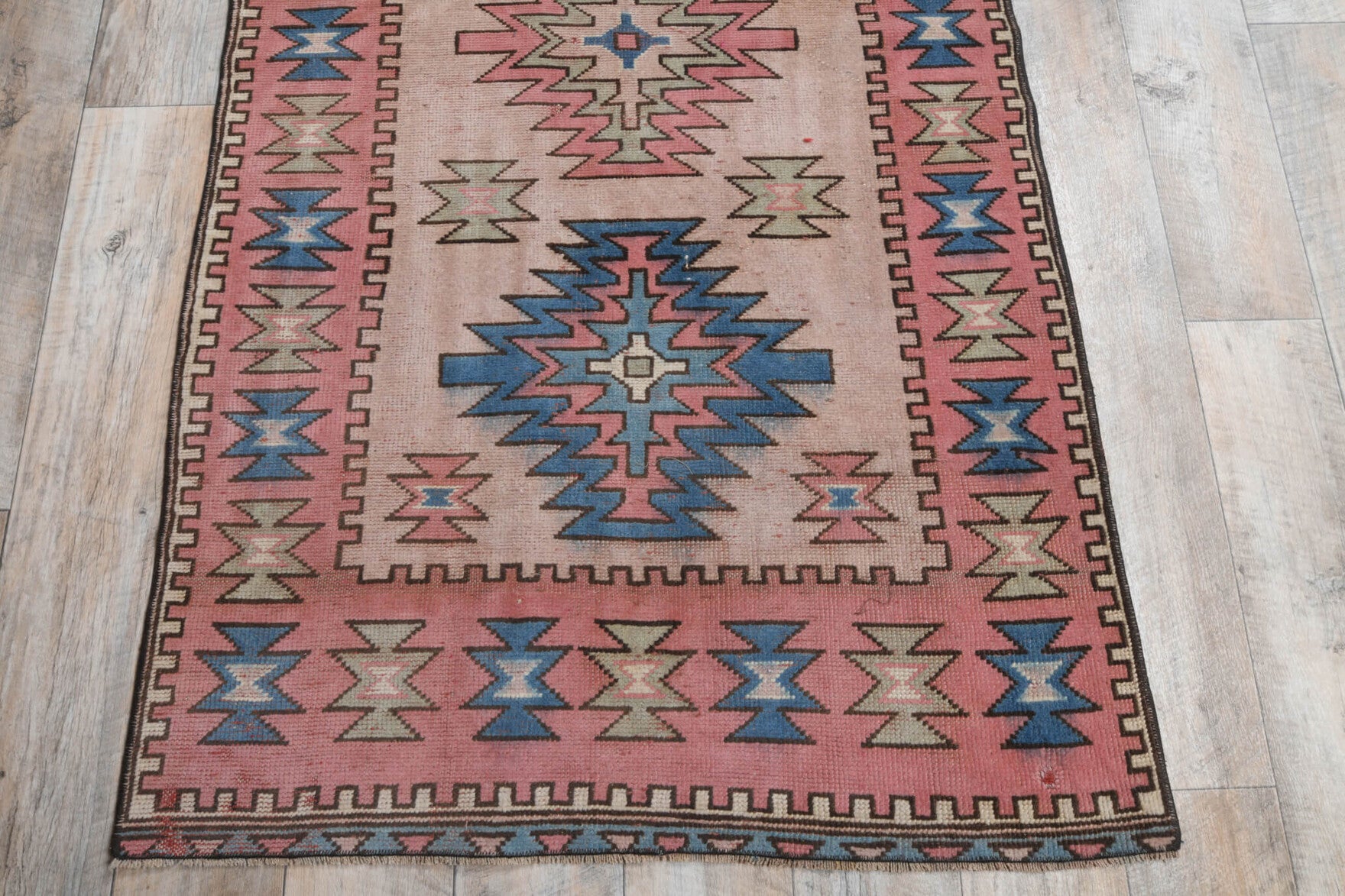 One-of-a-kind 1970s Anatolian vintage area rug in wool, 3'5" x 6'7"