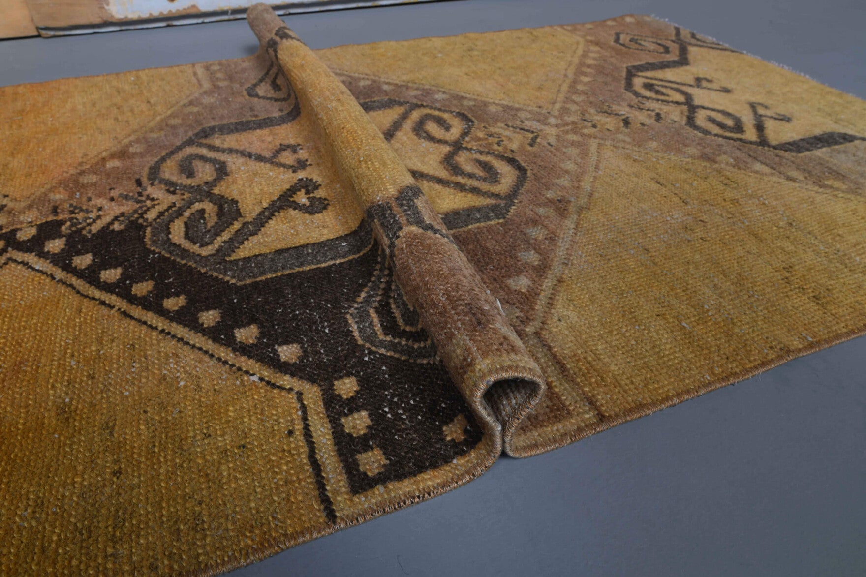 Vintage Oushak Runner Rug