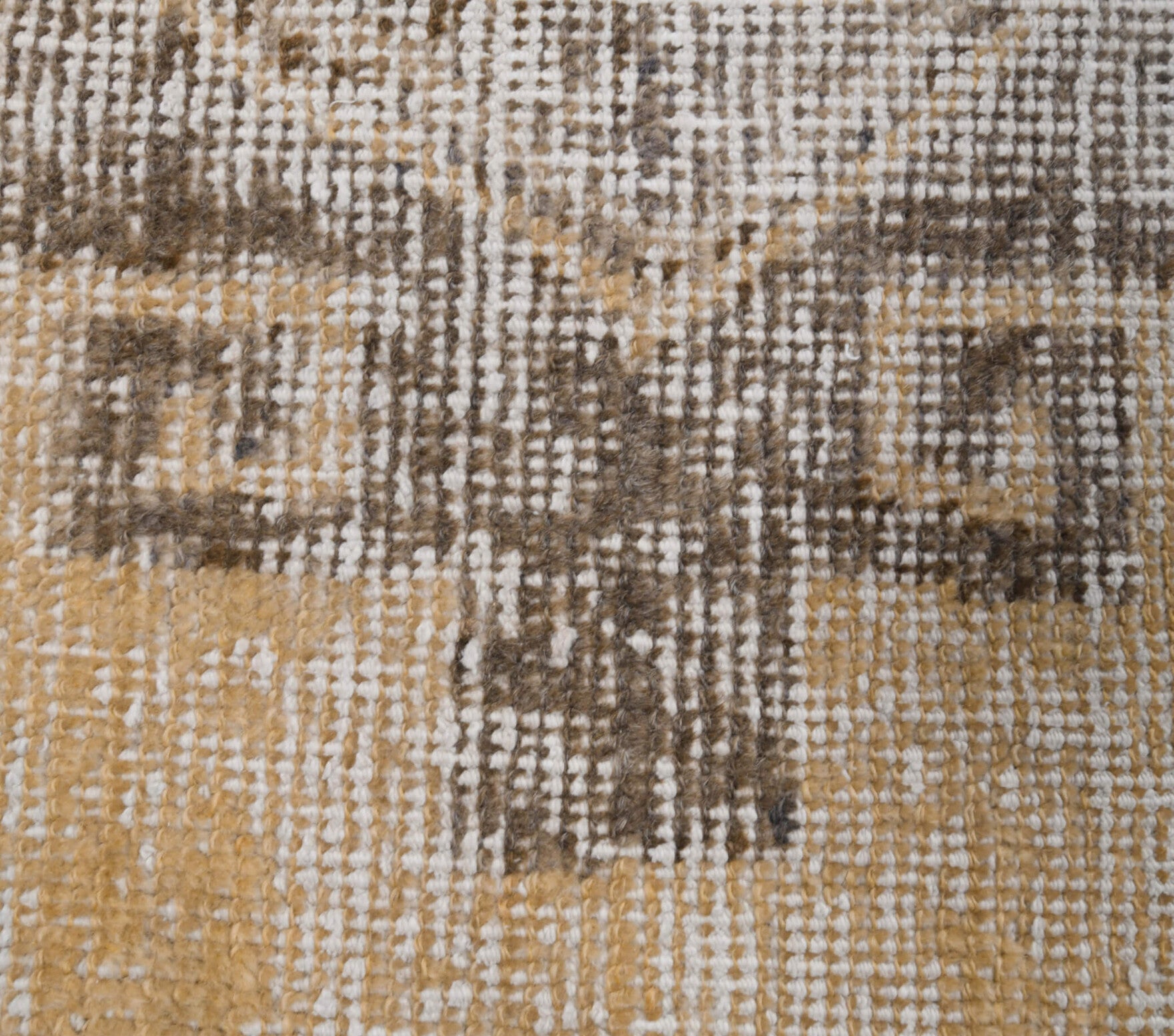 Vintage Beige Oushak Runner Rug