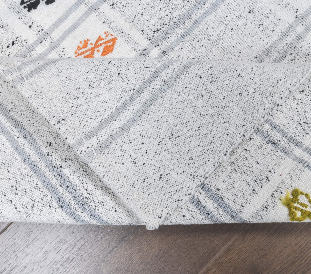 Terpsinoma runner: 1960s handwoven flatweave Anatolian runner with striped motifs