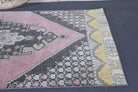 Siderorhoe rug: 1970s handmade Anatolian rug with oriental motifs and cotton backing