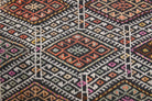 3x7 Geometric Vintage Kilim Runner Rug