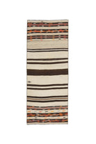 3x7 Striped Kilim Runner Rug