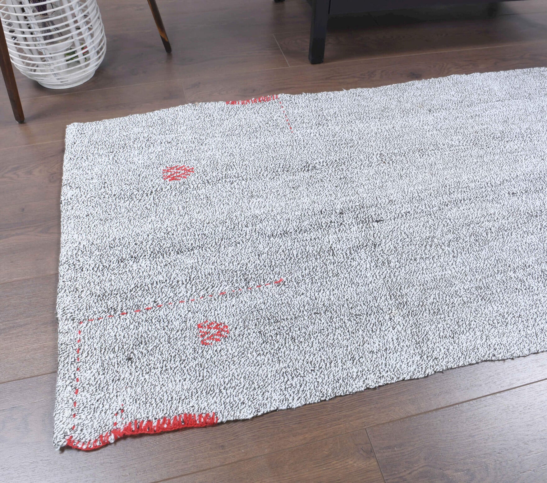 One-of-a-kind 1960s Anatolian vintage kilim runner rug in wool, 2'6" x 6'11"