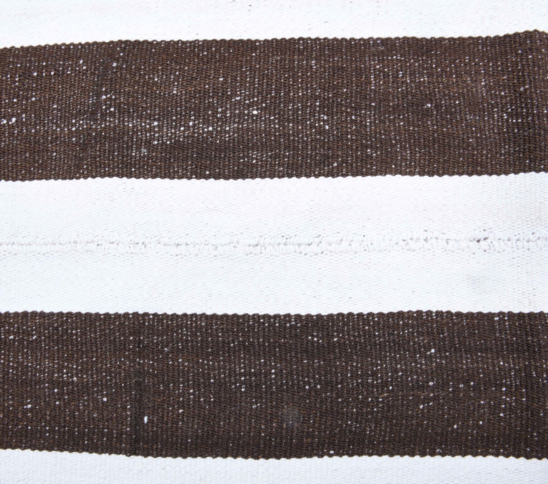 Authentic Anatolian vintage kilim runner rug (1960s) with striped design – one-of-a-kind at Fame Rugs