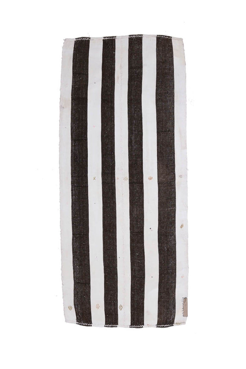 3x7 Wool Vintage Kilim Runner Rug