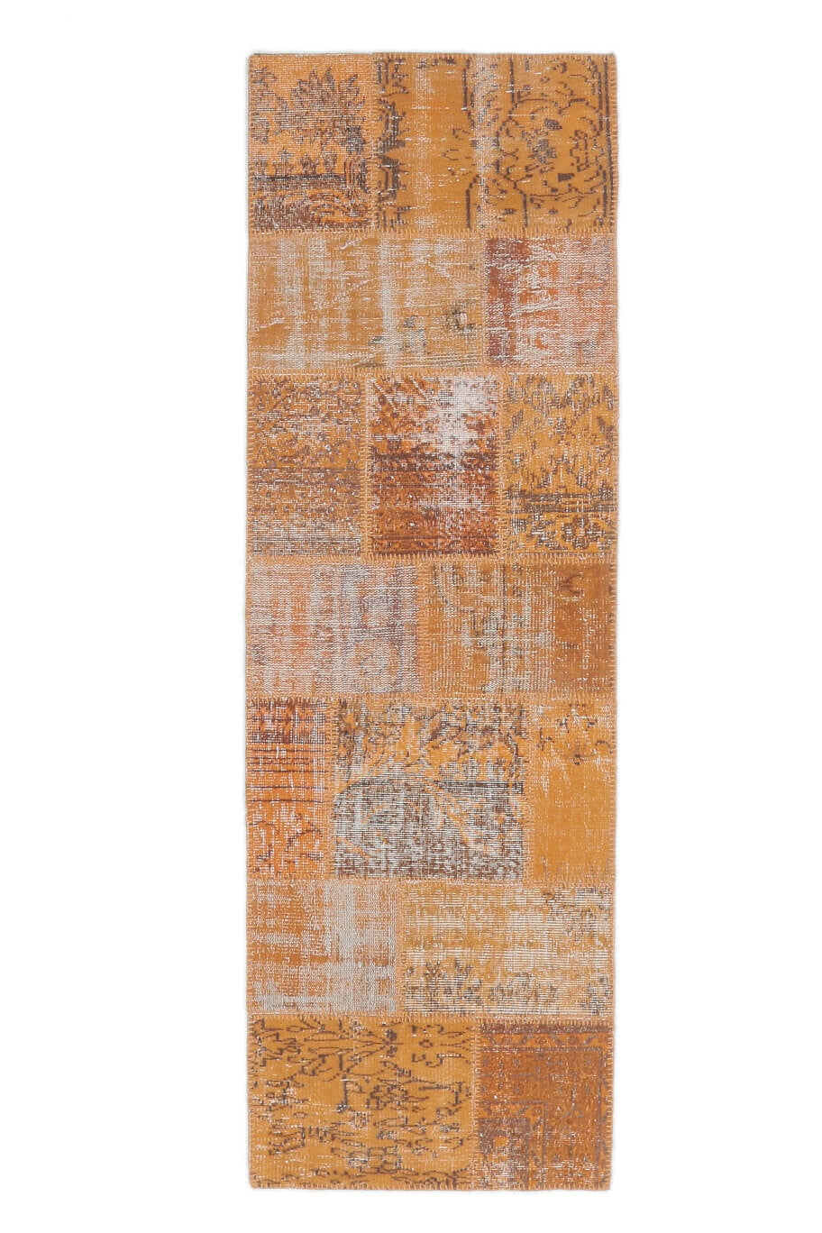 3x8 Vintage Geometric Beige-Brown Runner