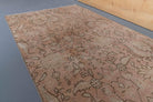Floral Vintage Oushak Runner Rug