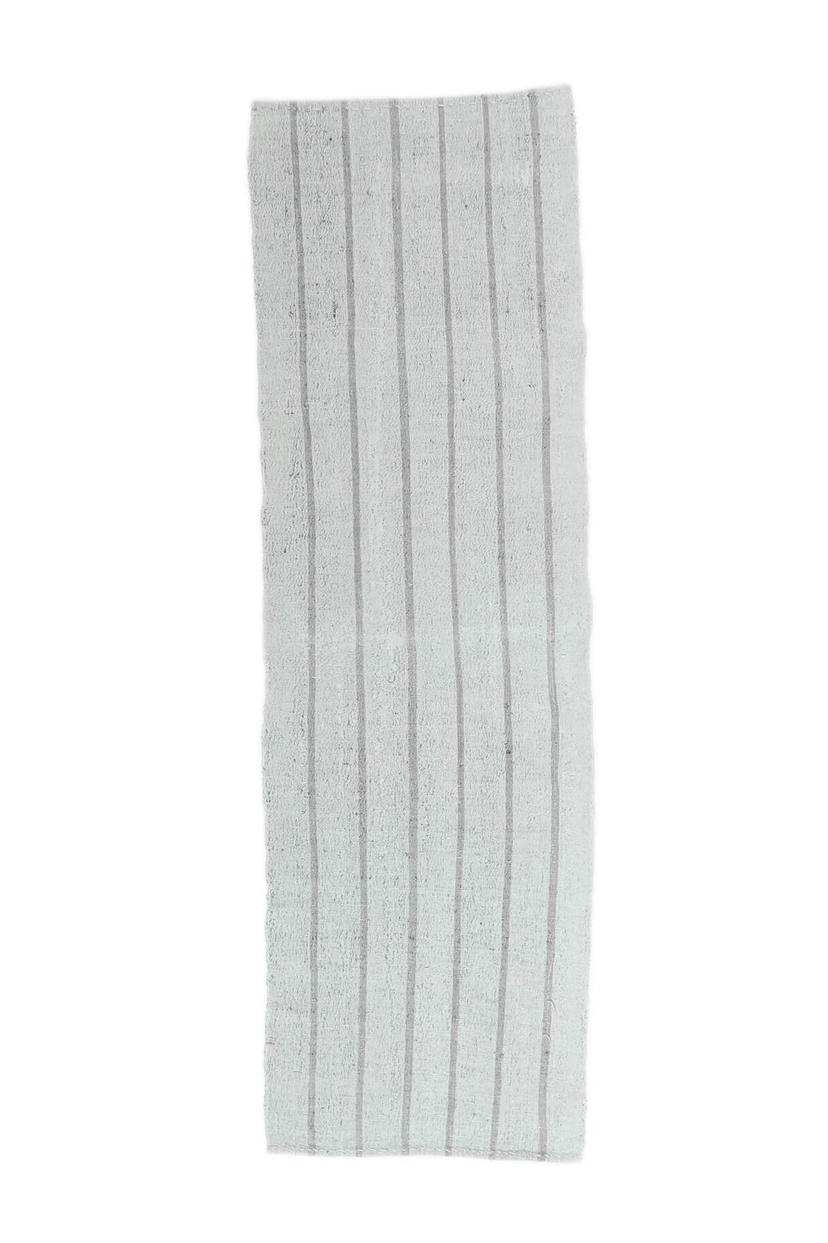 3x8 Vintage White Kilim Runner Rug